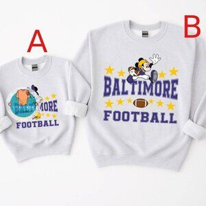 Baltimore ravens Mickey Minnie Baltimore Game Day Shirt Sweatshirt - 2 options